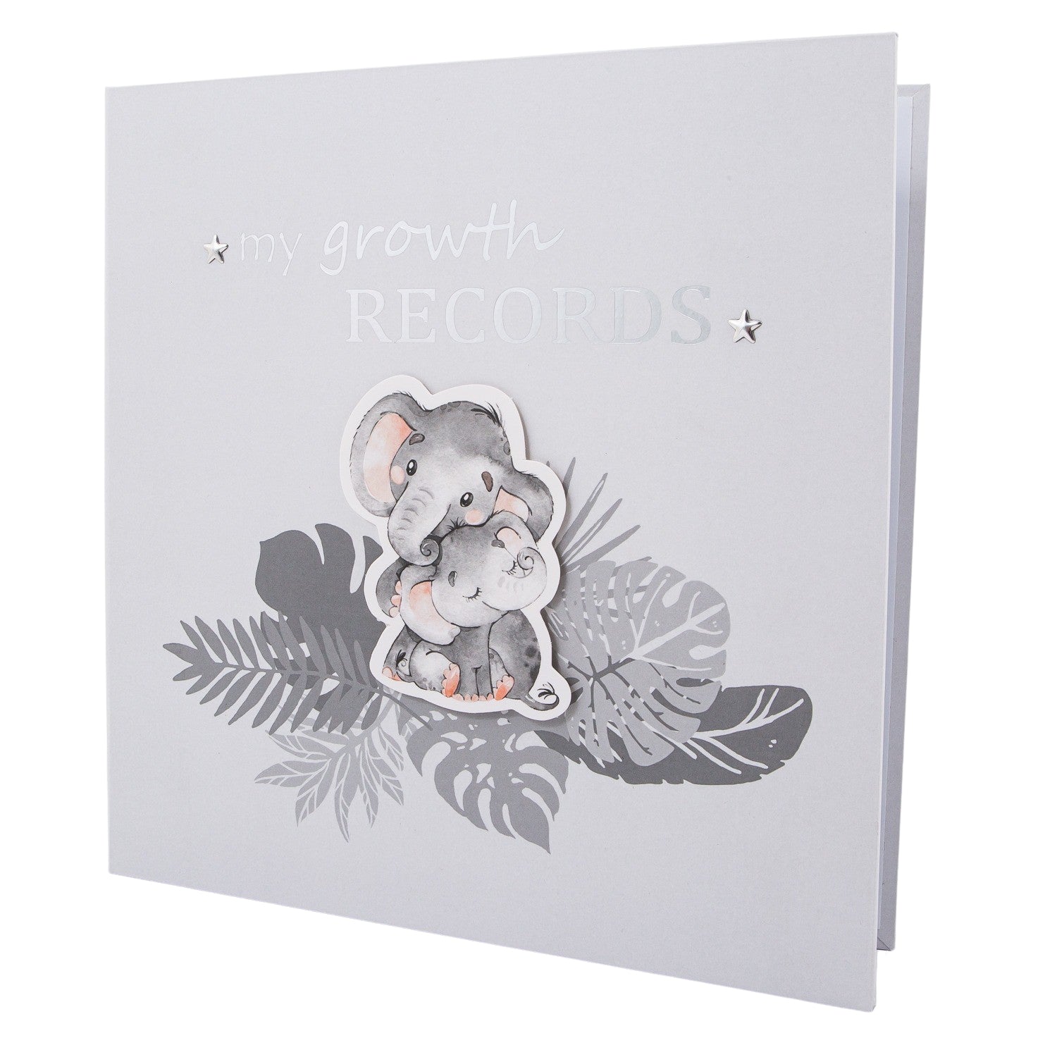 Elephant Themed Cute Baby Growth Records Book with 32 Pages to Personalise Image 1