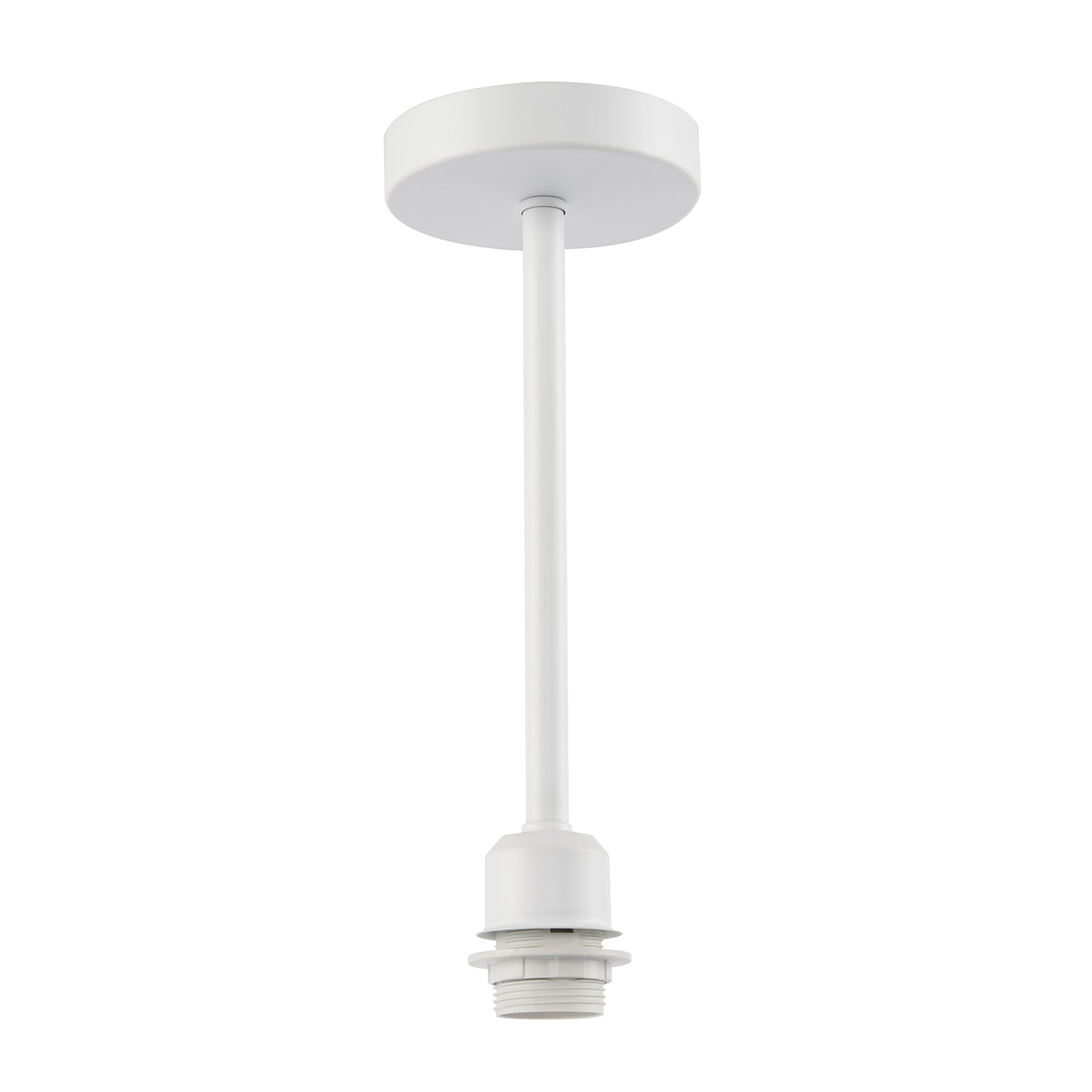 Classic Matte White Ceiling Light Fixture to Showcase Lamp Shades Image 1