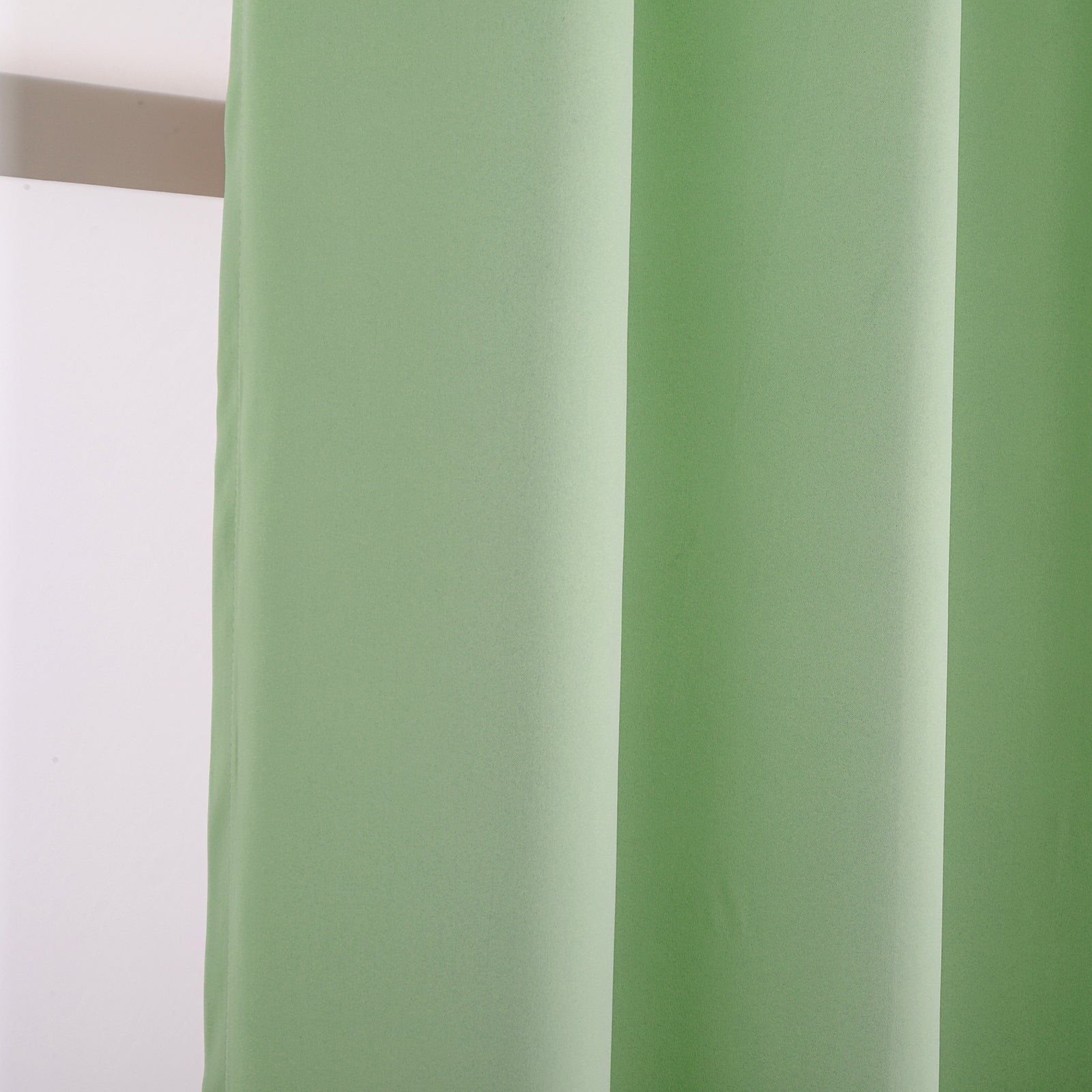 Olive Eyelet Curtains - Thermal Blackout Curtains - 46 x 63 Inch Drop - 2 Panel Image 8