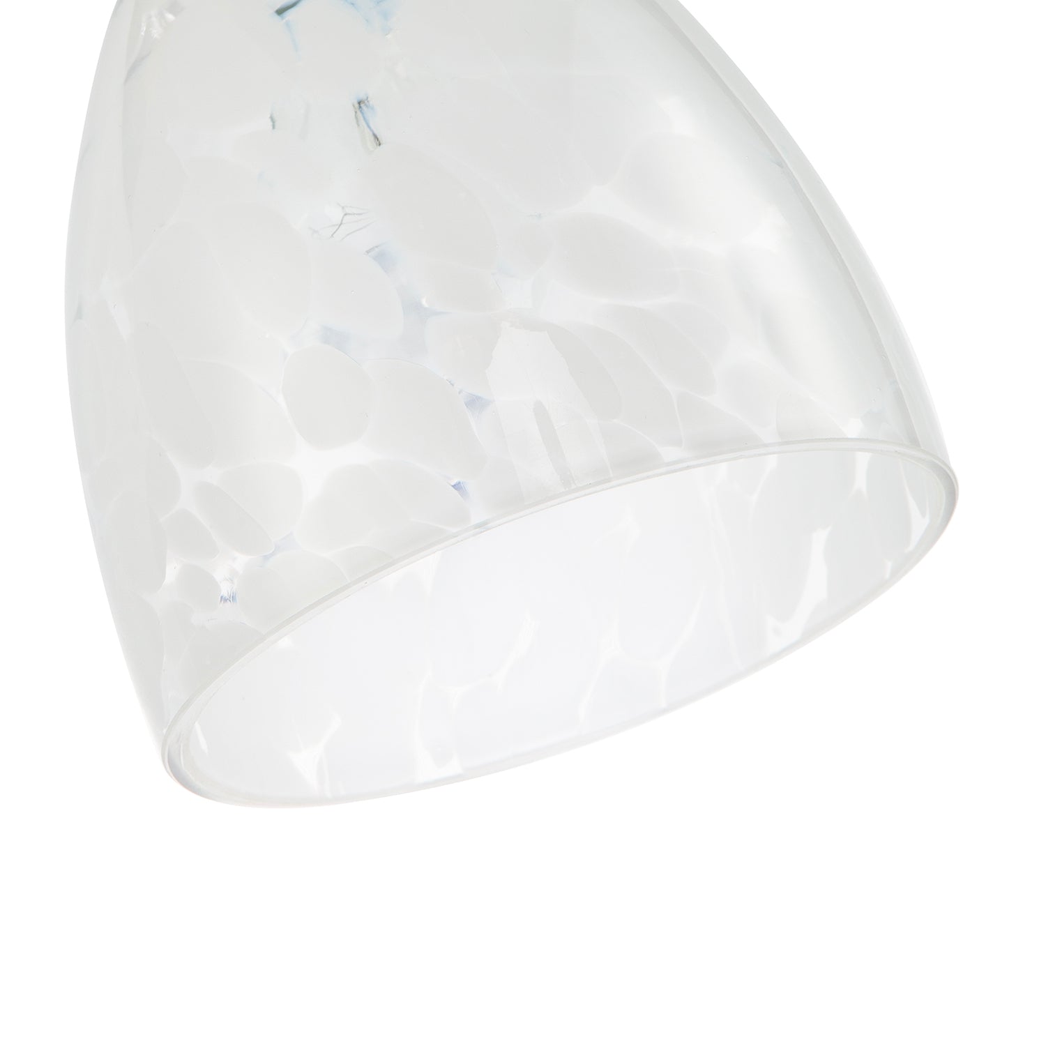 Cylindrical Opal White Snowflake 25cm Glass Pendant Lighting Shade Image 5