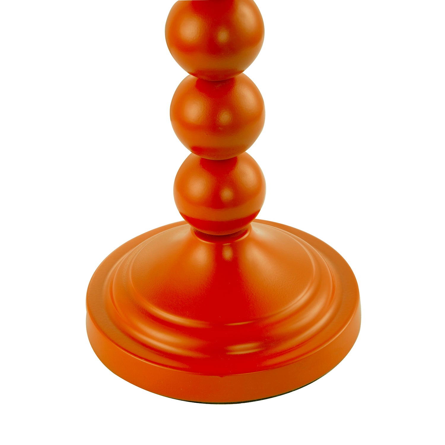 Chic Orange Table Lamp with Aztec Style Yellow and Orange Fabric Shade Image 3