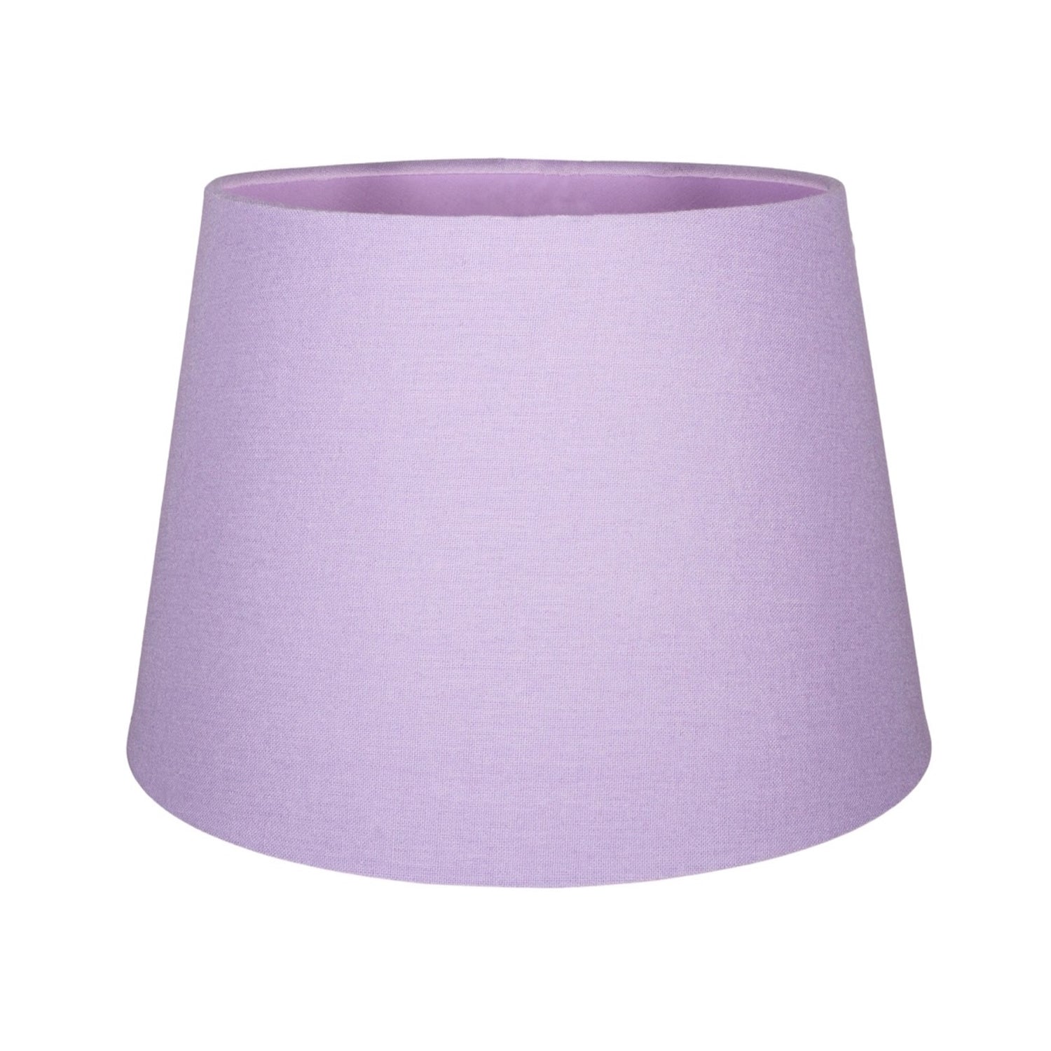 Traditional 8 Inch Soft Lilac Linen Drum Table/Pendant Lamp Shade 40w Maximum Image 3