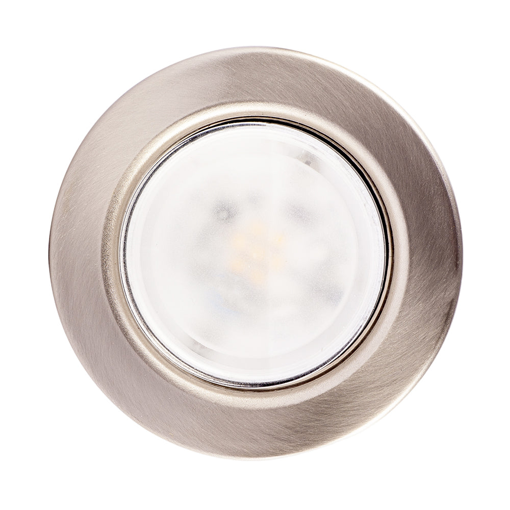 Cylindrical Nickel LED Uplighter with Minimalist Architectural Design Image 3
