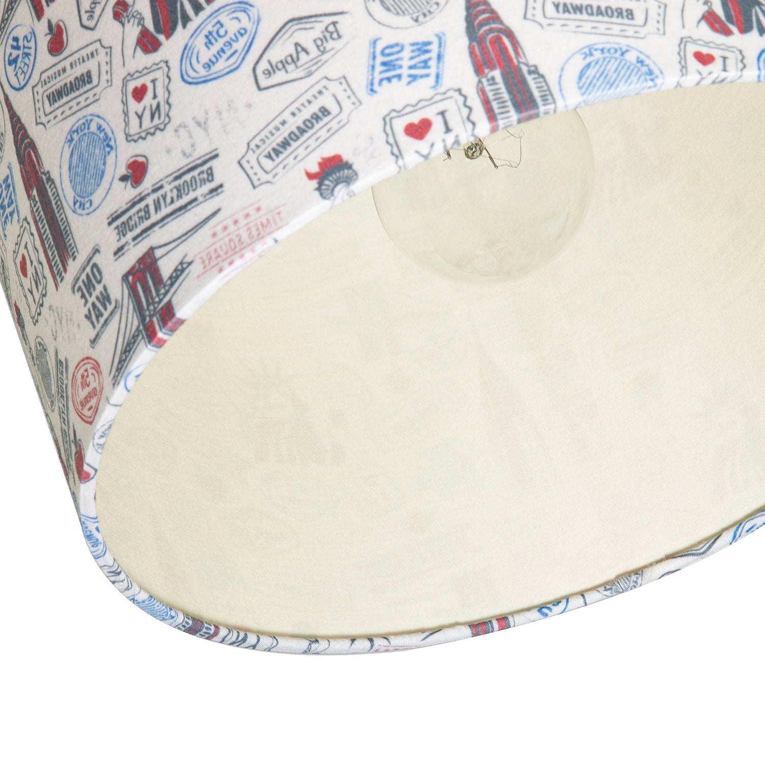 New York Themed Lamp Shade with Statue of Liberty and Brooklyn Bridge Image 3