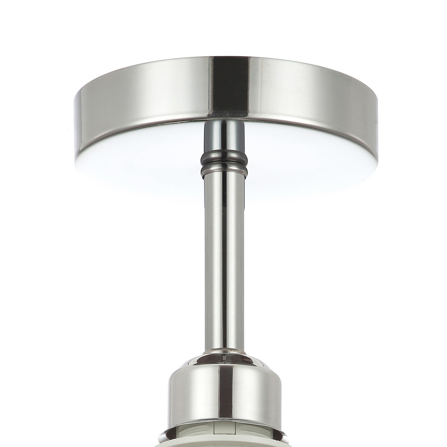 Polished Chrome Plated Ceiling Light Fitting for Industrial Style Light Bulbs Image 2