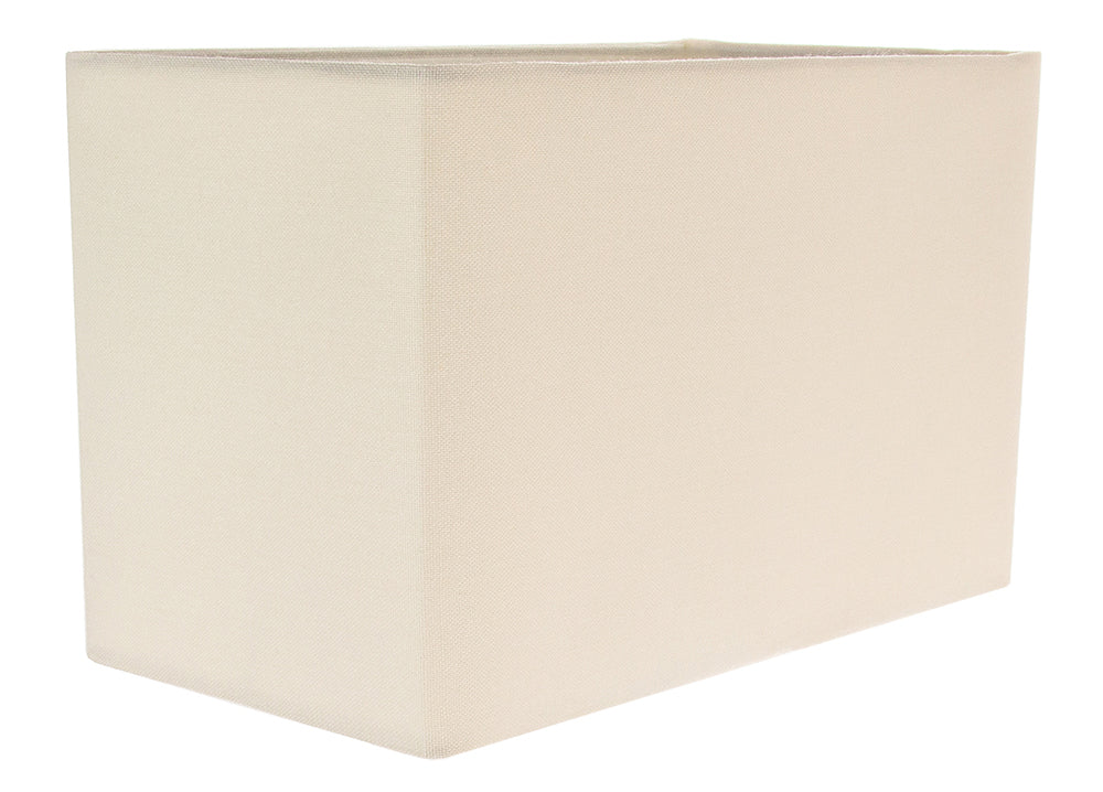 Contemporary and Stylish Soft Cream Linen Fabric Rectangular Lamp Shade Image 3