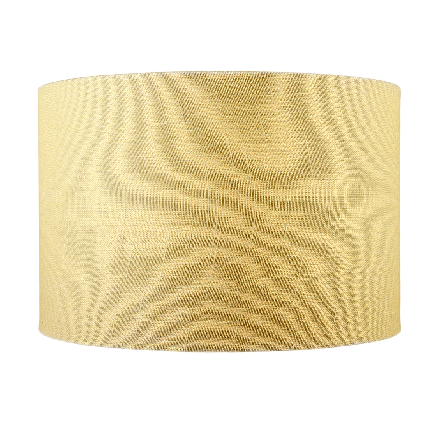 Designer Soft Mellow Yellow Textured Linen Fabric Circular Lamp Shade Image 4