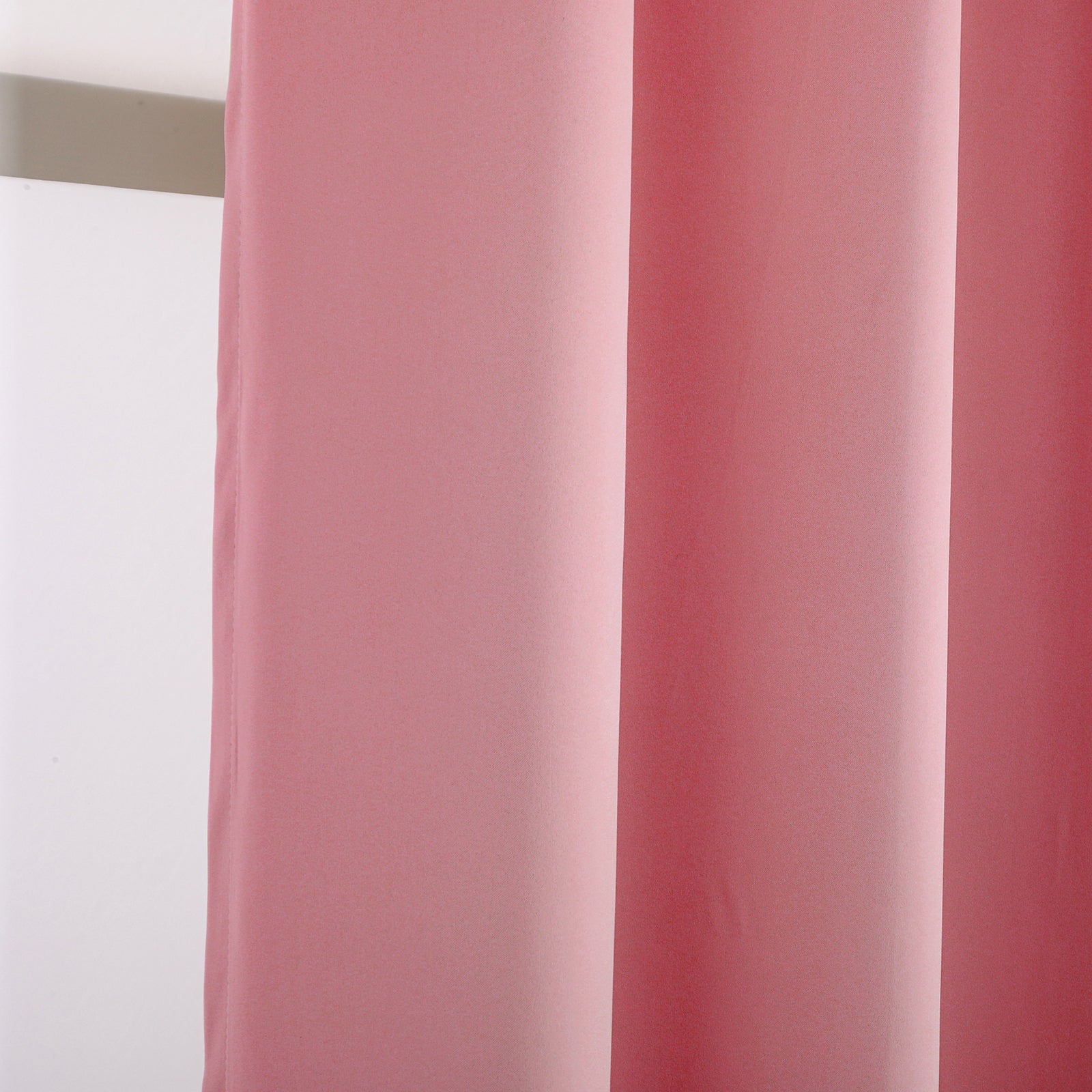 Pink Eyelet Curtains - Thermal Blackout Curtains  - 66 x 84 Inch Drop - 2 Panel Image 8