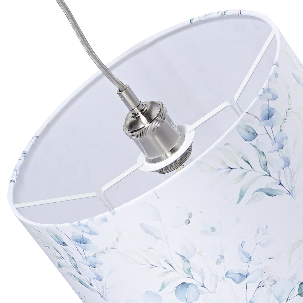 Contemporary and Elegant Floral Watercolour Lampshade with Soft Pastel Tones Image 5