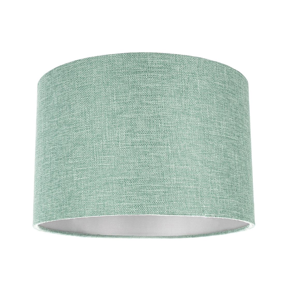 Modern and Elegant Mint Plain Linen Fabric Drum Lamp Shade Maximum Image 1