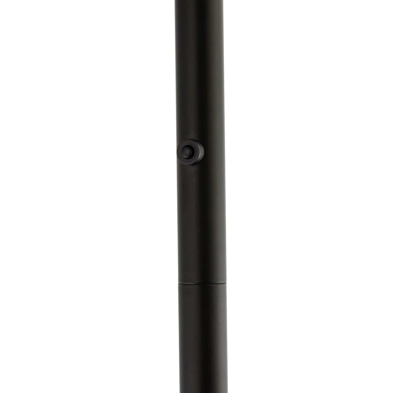 Designer LED Uplighter Metal Floor Lamp in Matte Black with Memory Dimmer Button Image 4