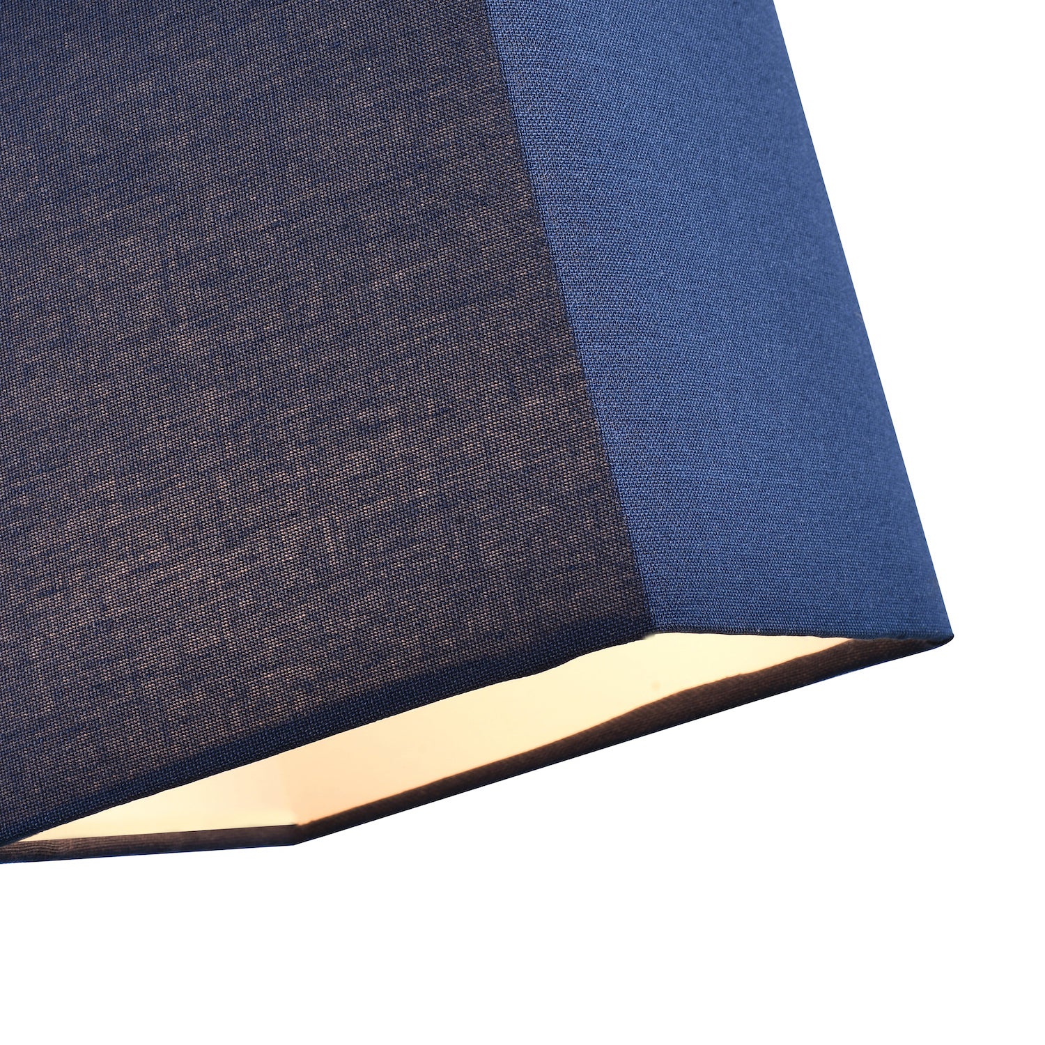 Contemporary and Stylish Midnight Blue Linen Fabric Square 16cm Lamp Shade Image 5