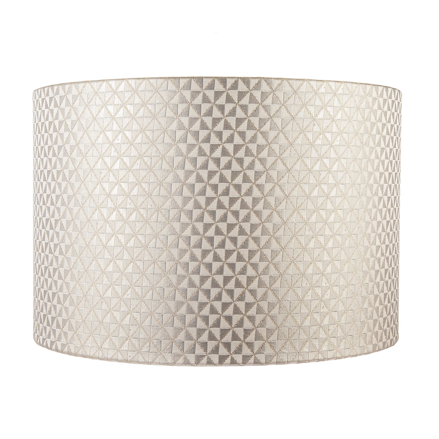 Modern Light Shimmer Taupe Drum Shade with Inner Champagne Gold Lining Image 4