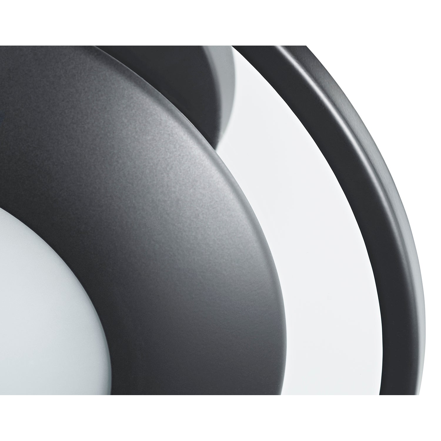 Modern Designer Semi Flush LED Ceiling Light Fitting in Matte Black Image 4