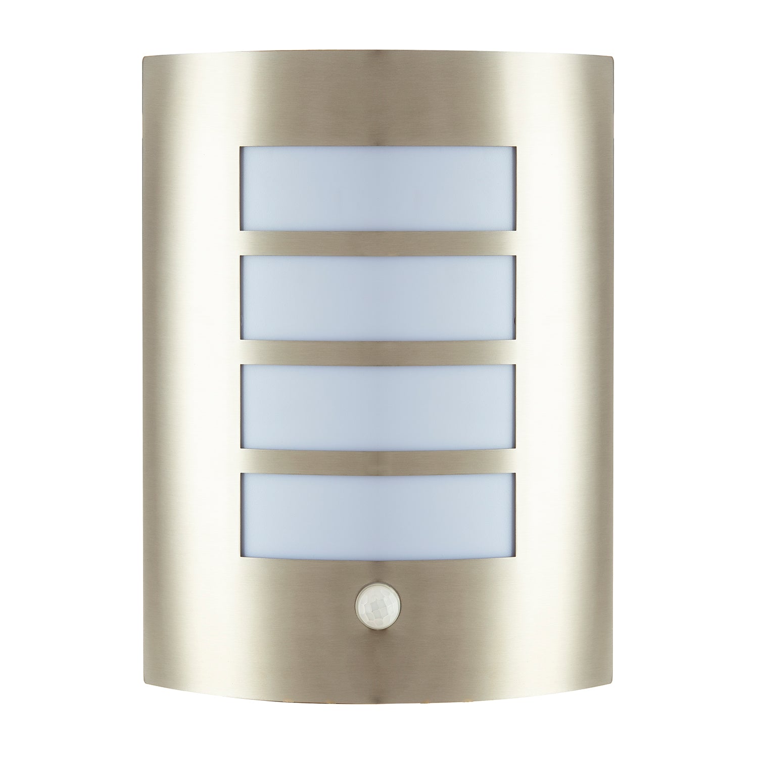 Modern Outdoor IP44 Stainless Steel Flush Wall Lamp Fitting with PIR Sensor Image 2