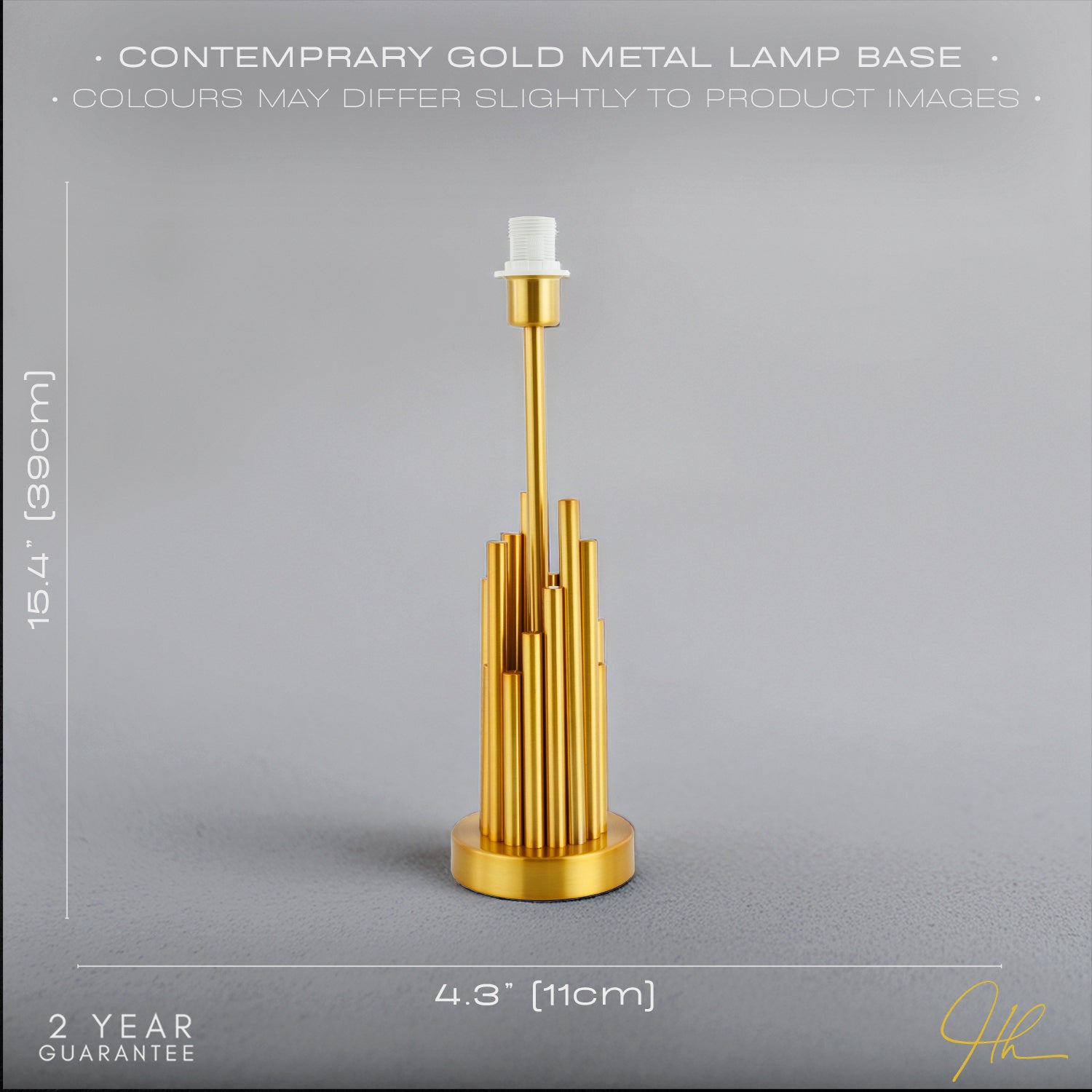 Modern Stalagmite Designed Table Lamp Base with Multi Level Pipes in Satin Gold Image 6