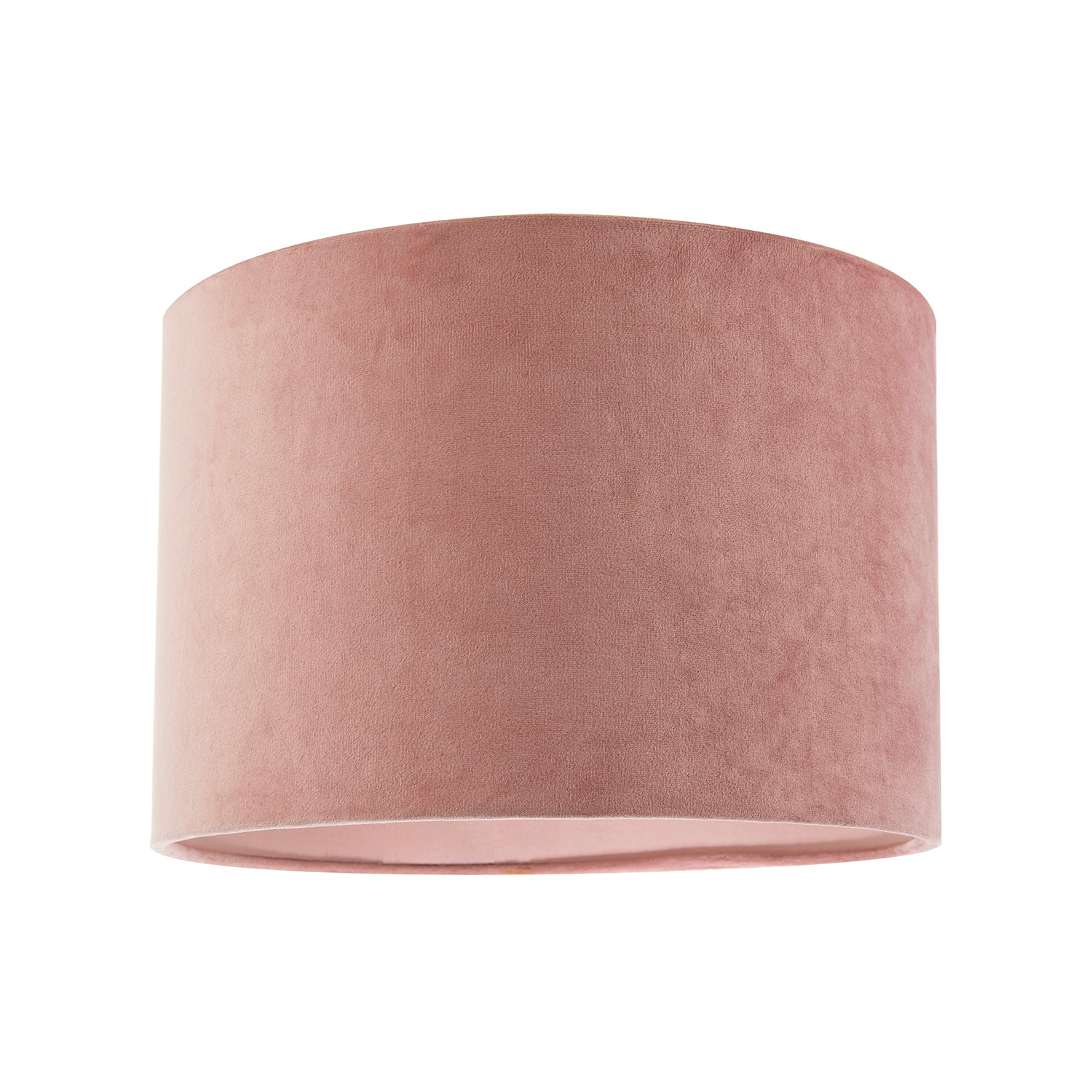 Soft Velvet Blush Pink Fabric Round Lamp Shade for Table or Pendant Image 1