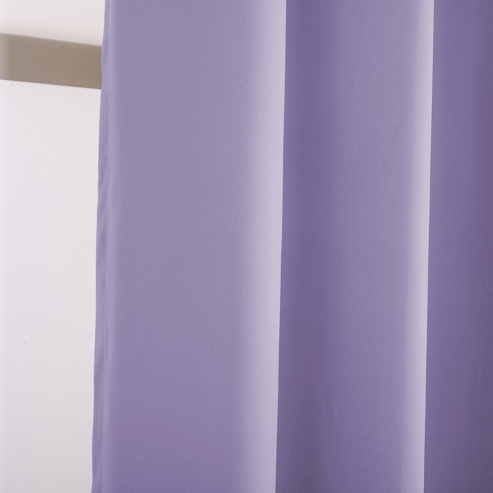 Lilac Eyelet Curtains - Thermal Blackout Curtains - 46 x 63 Inch Drop - 2 Panel Image 8