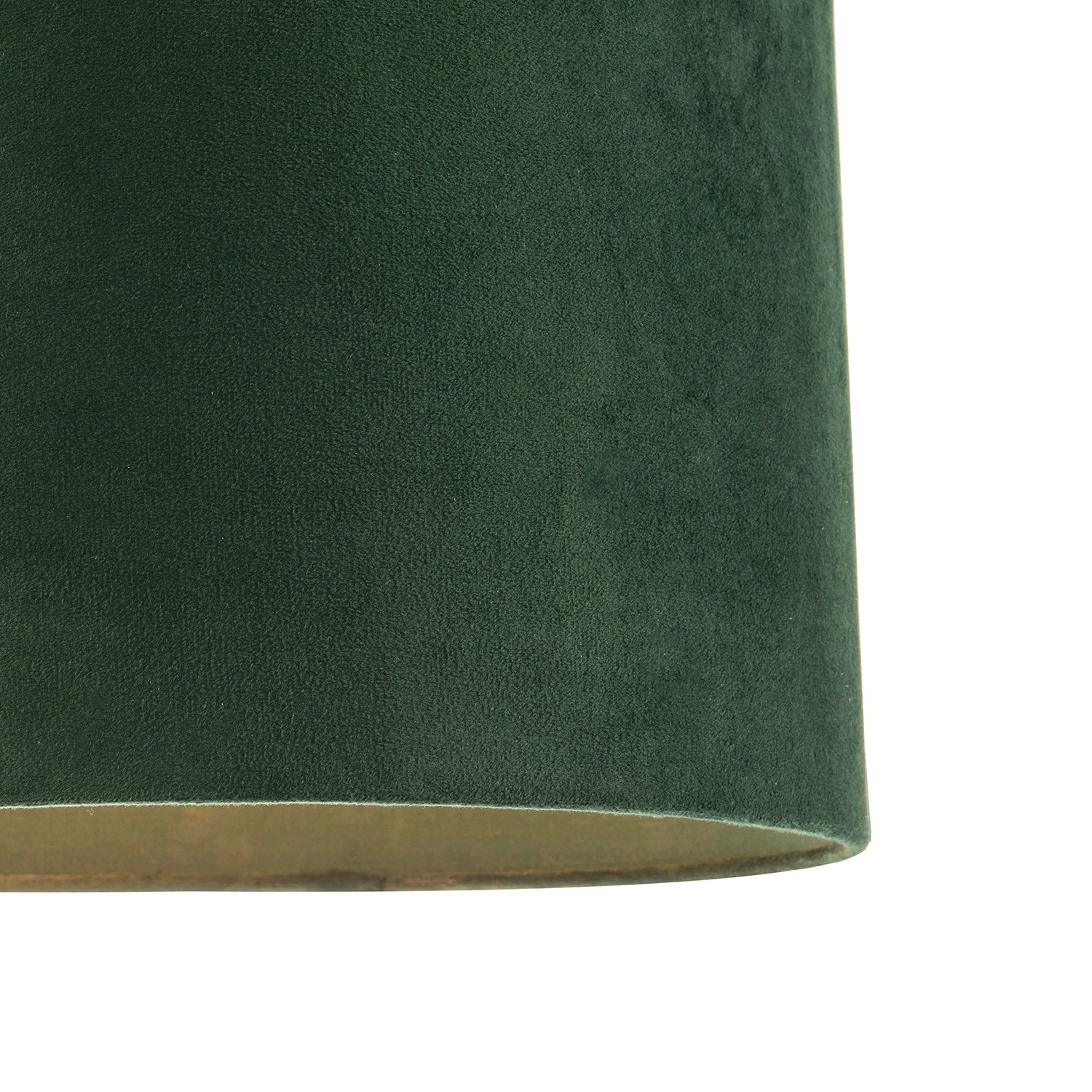 Soft Velvet Forest Green Fabric Round Lamp Shade for Table or Pendant Image 4