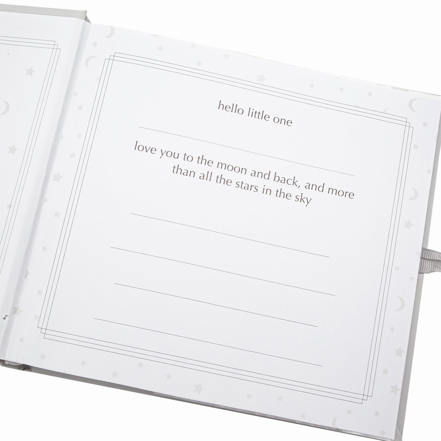 Baby Keepsake Photo Album with Silver Plated Rattle Pram and Booties Image 5