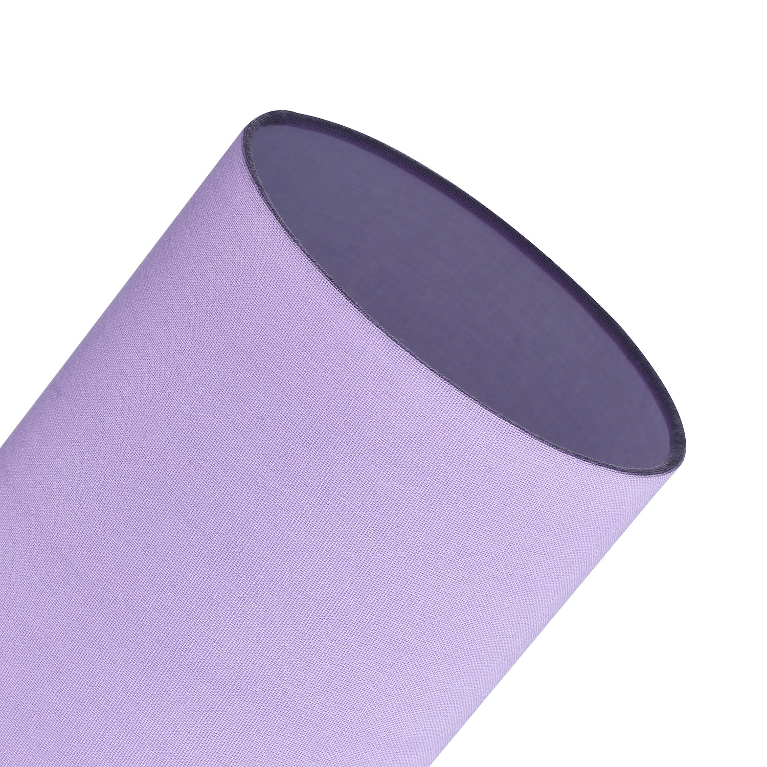 Contemporary and Stylish Soft Lilac Linen Fabric Tall Cylindrical Lampshade Image 4