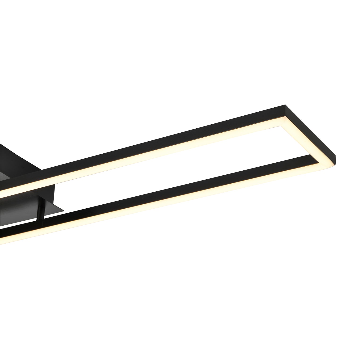 Brushed Black LED Ceiling Strip Light Fitting - Ideal for Kitchens Image 3