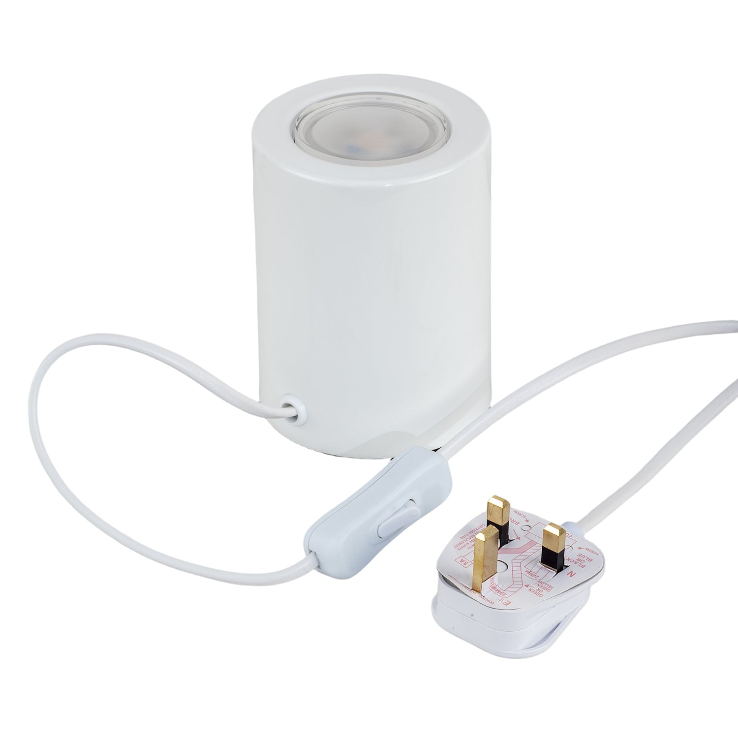 Cylindrical White LED Uplighter with Minimalist Architectural Design Image 4