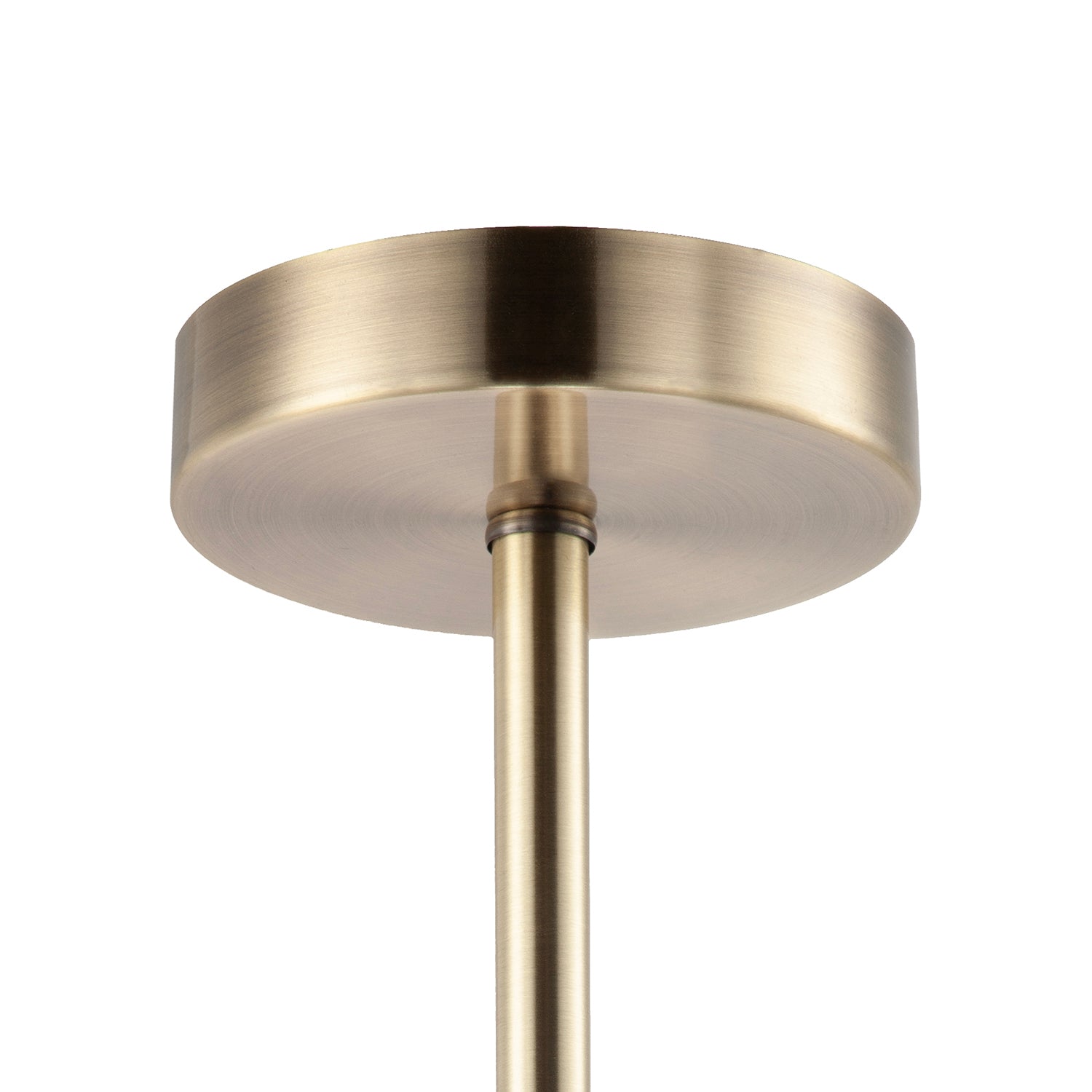 Classic Antique Brass Ceiling Light Fixture to Showcase Lamp Shades Image 2