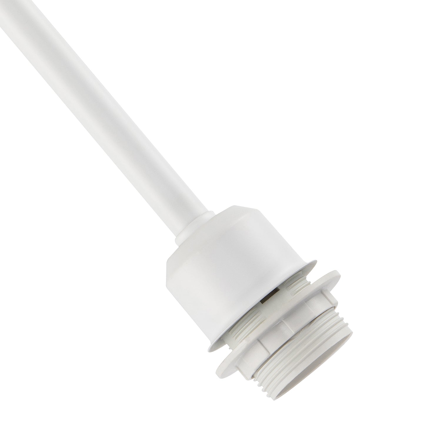 Classic Matte White Ceiling Light Fixture to Showcase Lamp Shades Image 3