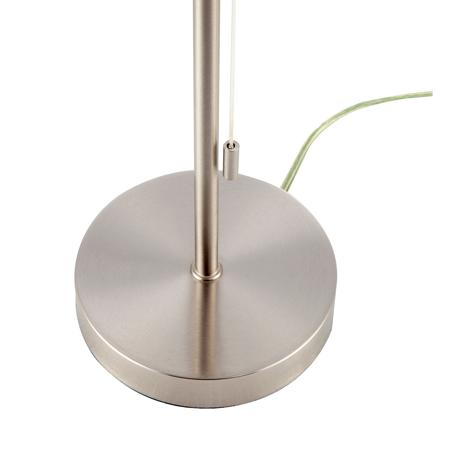 Traditional Table Lamp Base in Satin Nickel with Pull Cord Switch Image 4