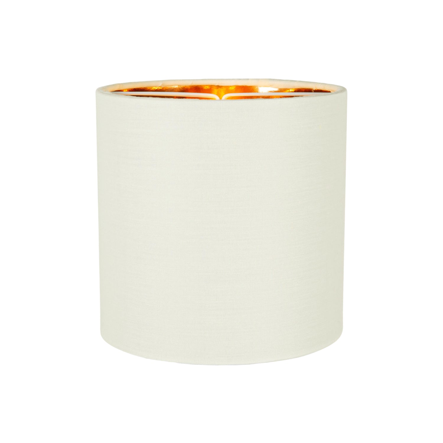 Contemporary Soft Cream 6" Clip-On Candle Lamp Shade with Copper Inner Lining Image 2