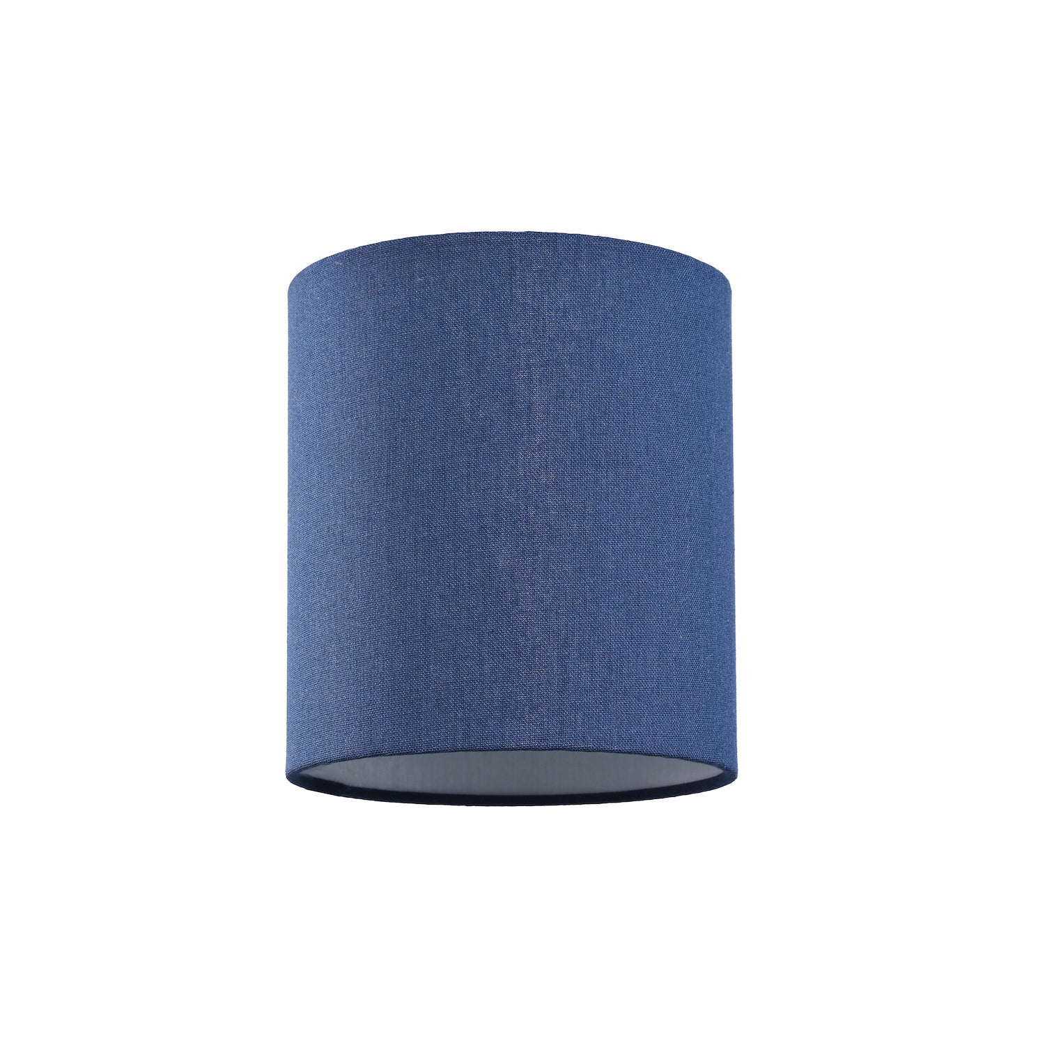 Contemporary and Elegant Midnight Blue Linen Fabric 18cm Cylinder Lamp Shade Image 1