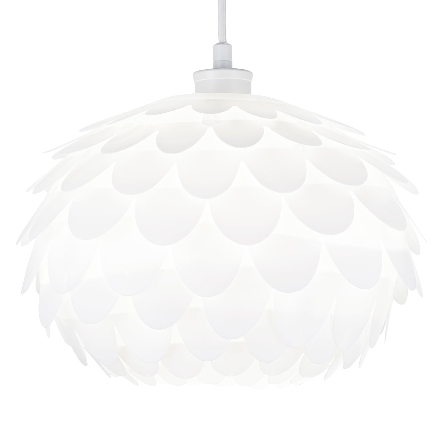 Modern Designer White Cloud Effect Polypropylene Ceiling Pendant Lamp Shade Image 2