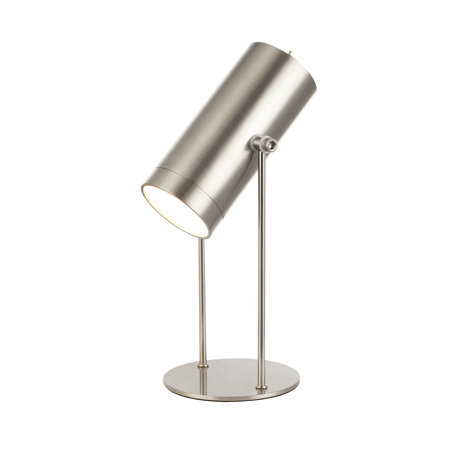 Modern Satin Nickel Adjustable Tiltable Rechargeable LED Table/Desk/Floor Lamp Image 1