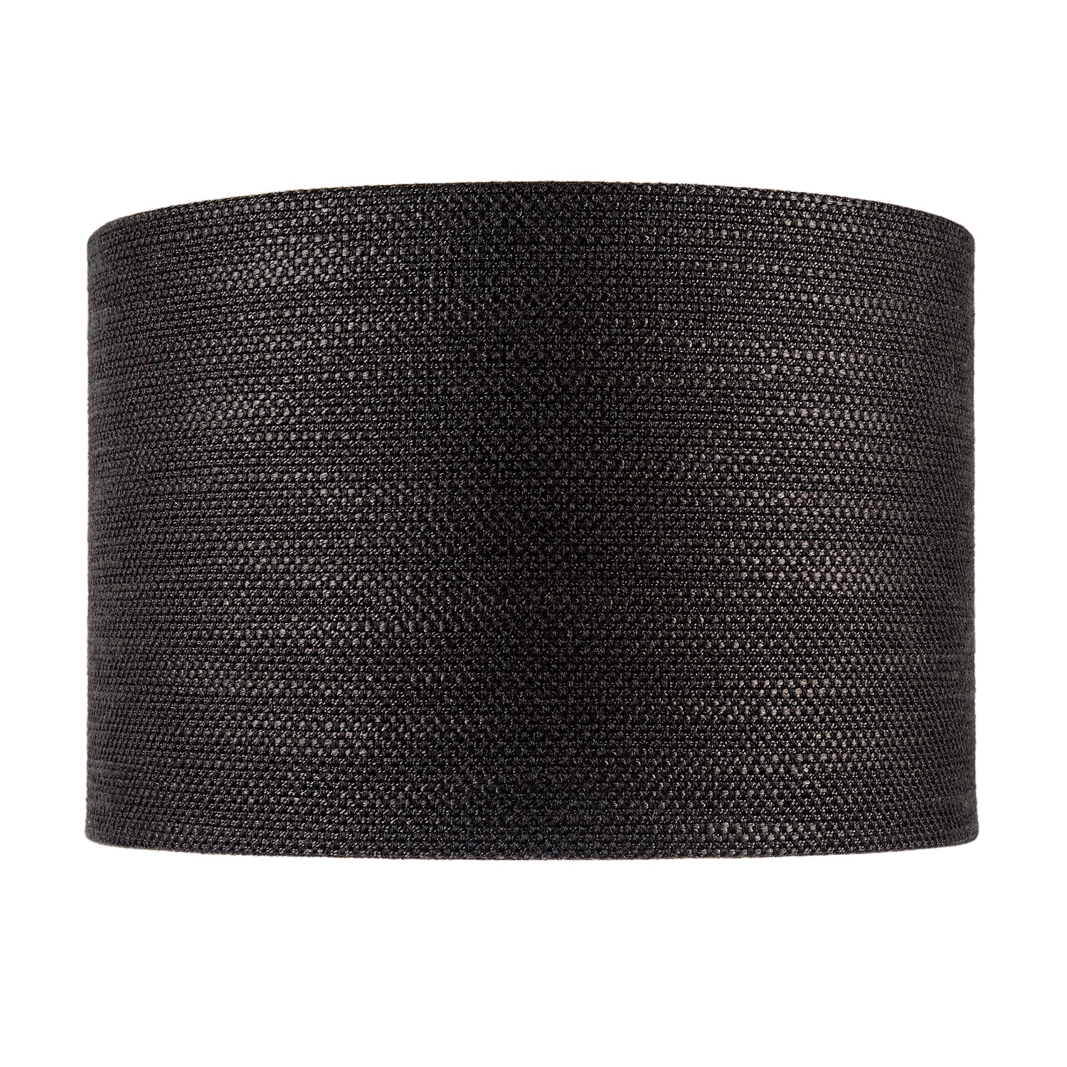 Designer Bobbled and Textured Linen Lamp Shade in Graphite Black Image 4