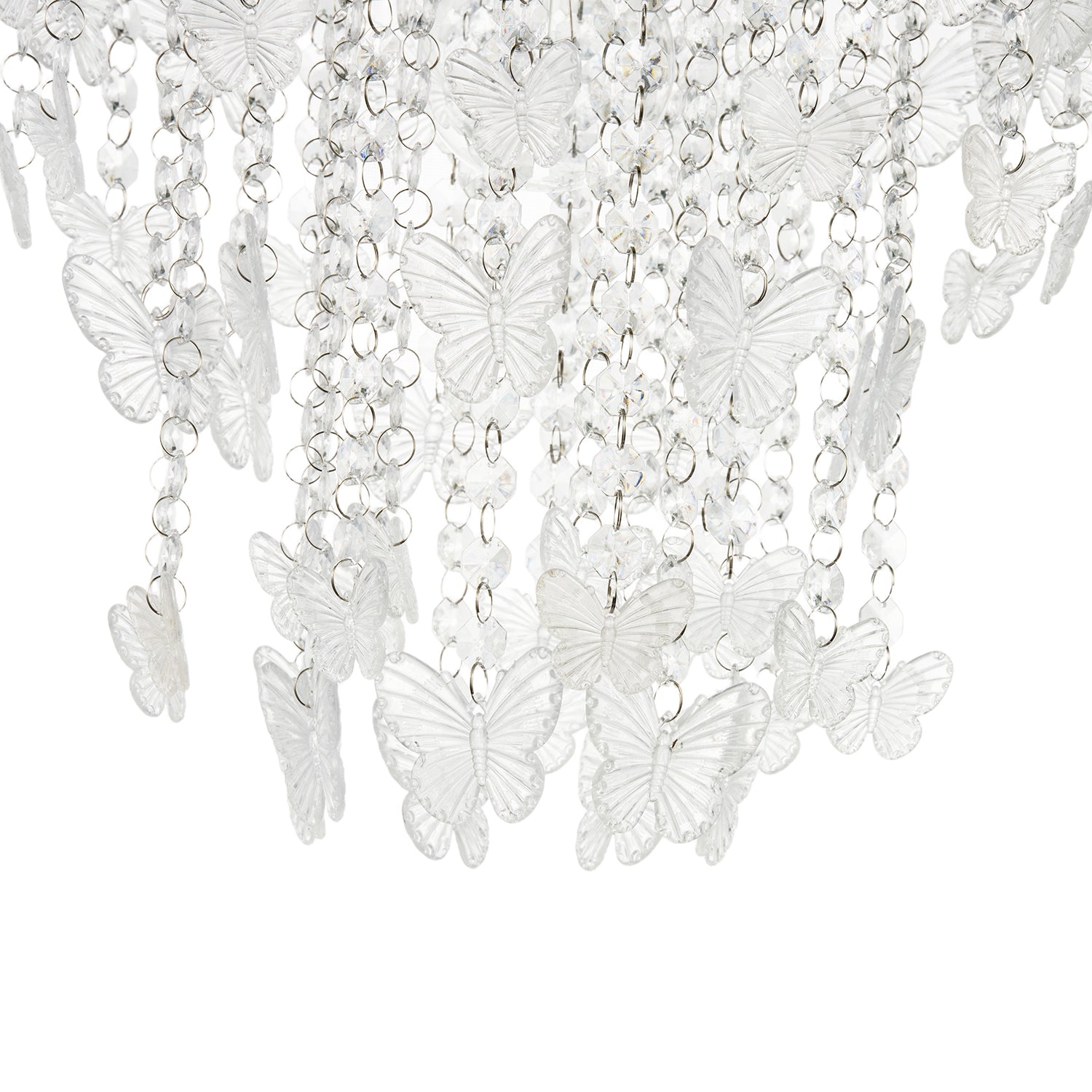 Modern Butterfly Inspired Pendant Shade with Cascading Acrylic Strands Image 4