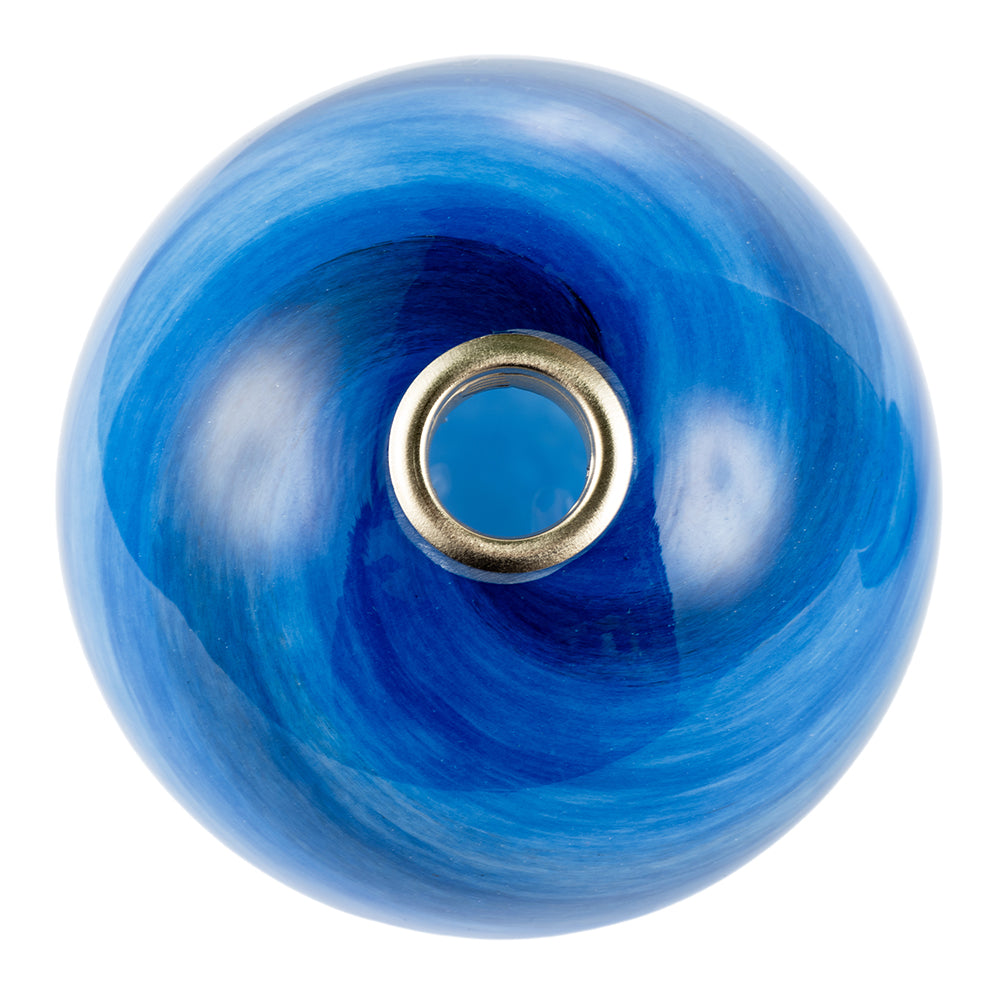 Stylish Pair of Blue Marble Swirl Glass Shades for G9 Lamp Holders Image 4