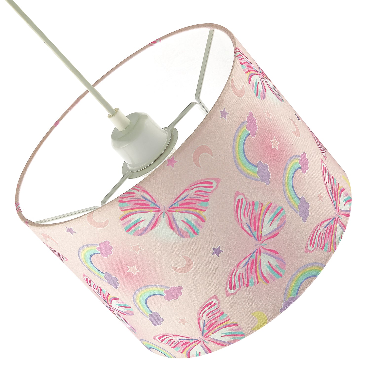 Feminine and Cute Pink Shade with Colourful Butterflies and Rainbows Image 5