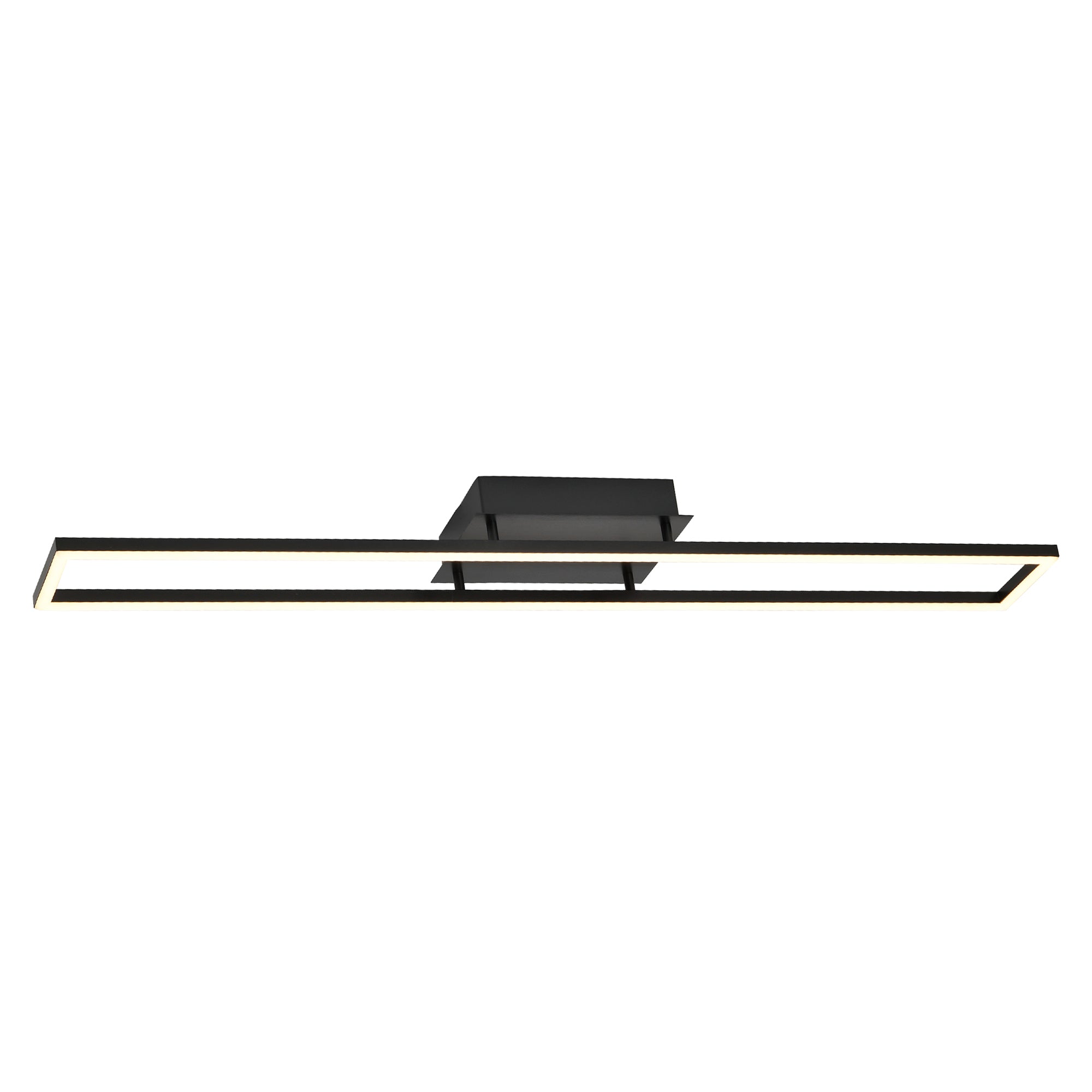 Brushed Black LED Ceiling Strip Light Fitting - Ideal for Kitchens Image 2