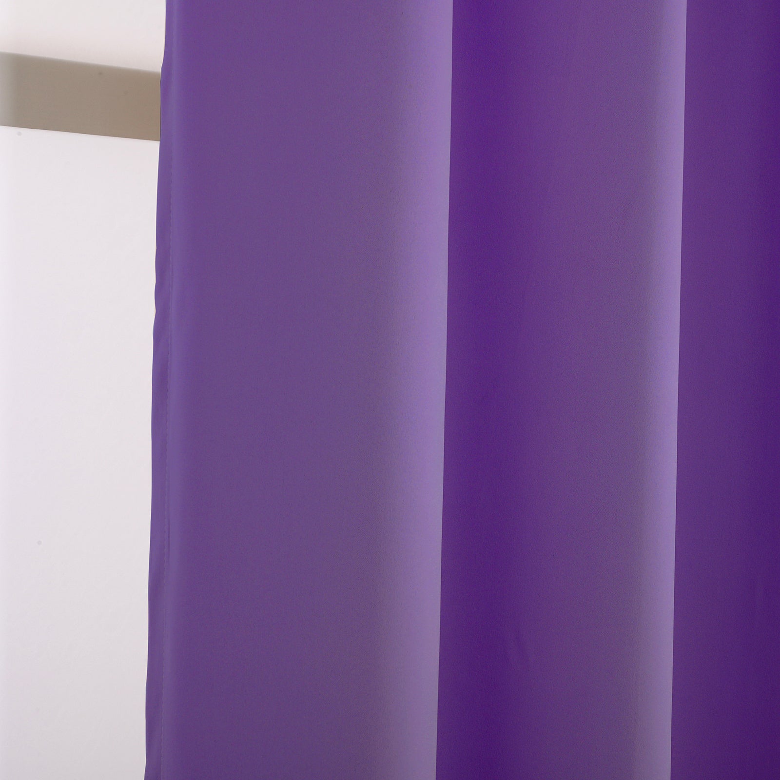 Purple Blackout Curtains - Eyelet Thermal Curtain  - 66 x 84 Inch Drop - 2 Panel Image 8