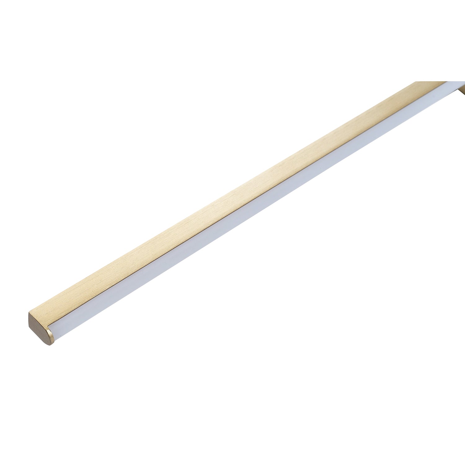 Modern Designer Brushed Gold Metal LED Picture Wall Light Fitting Image 4