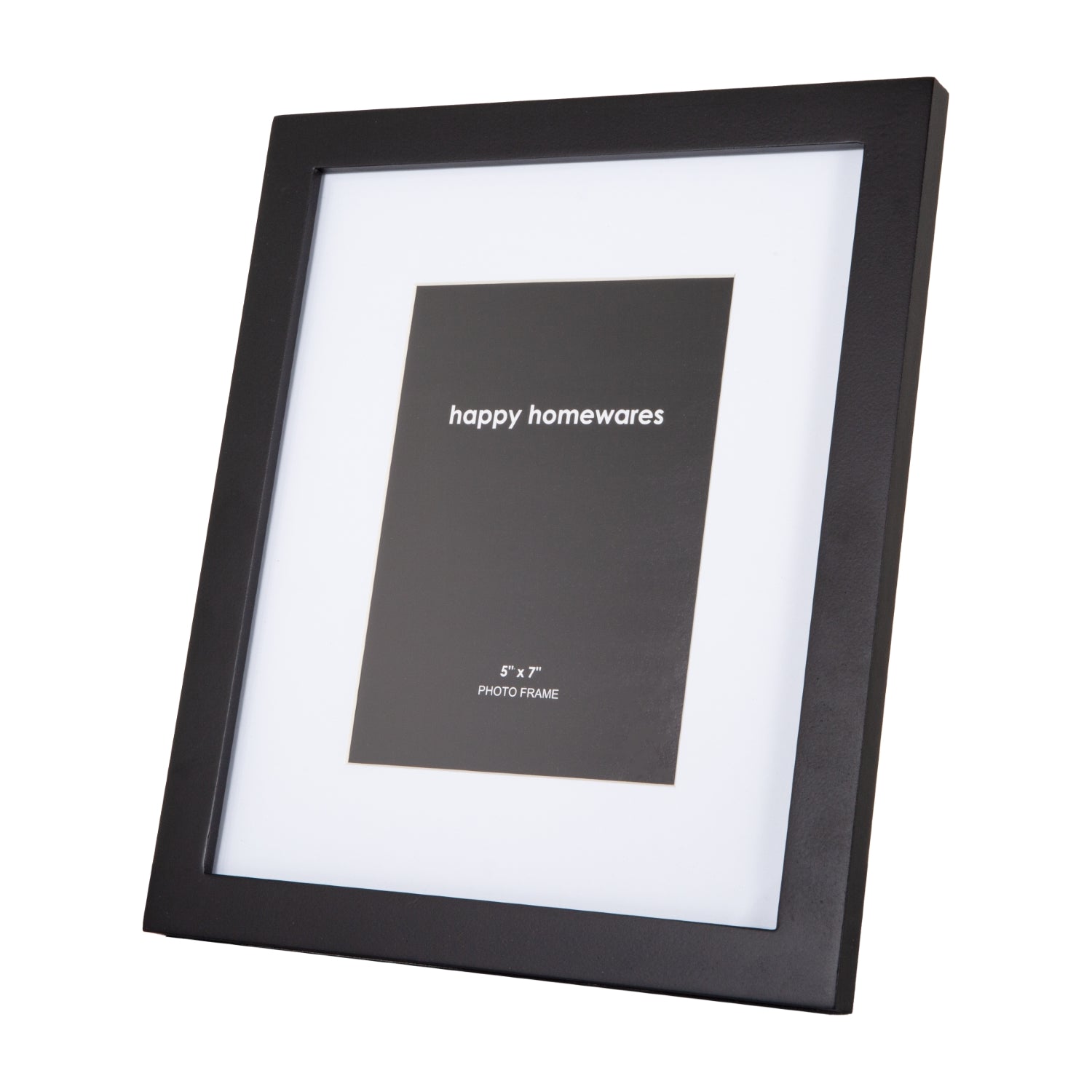 Classic Designer Mat Black MDF 5x7 Picture Frame for Free Standing or Wall Hung Image 3