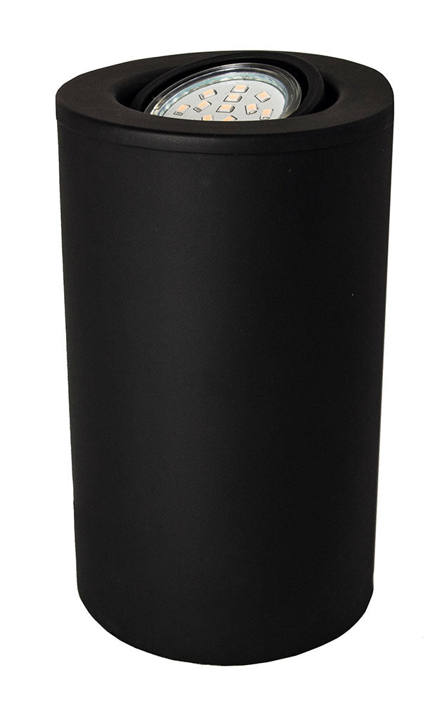 Matt Black GU10 Floor or Table Lamp Uplighter with Tilt Capability Image 3