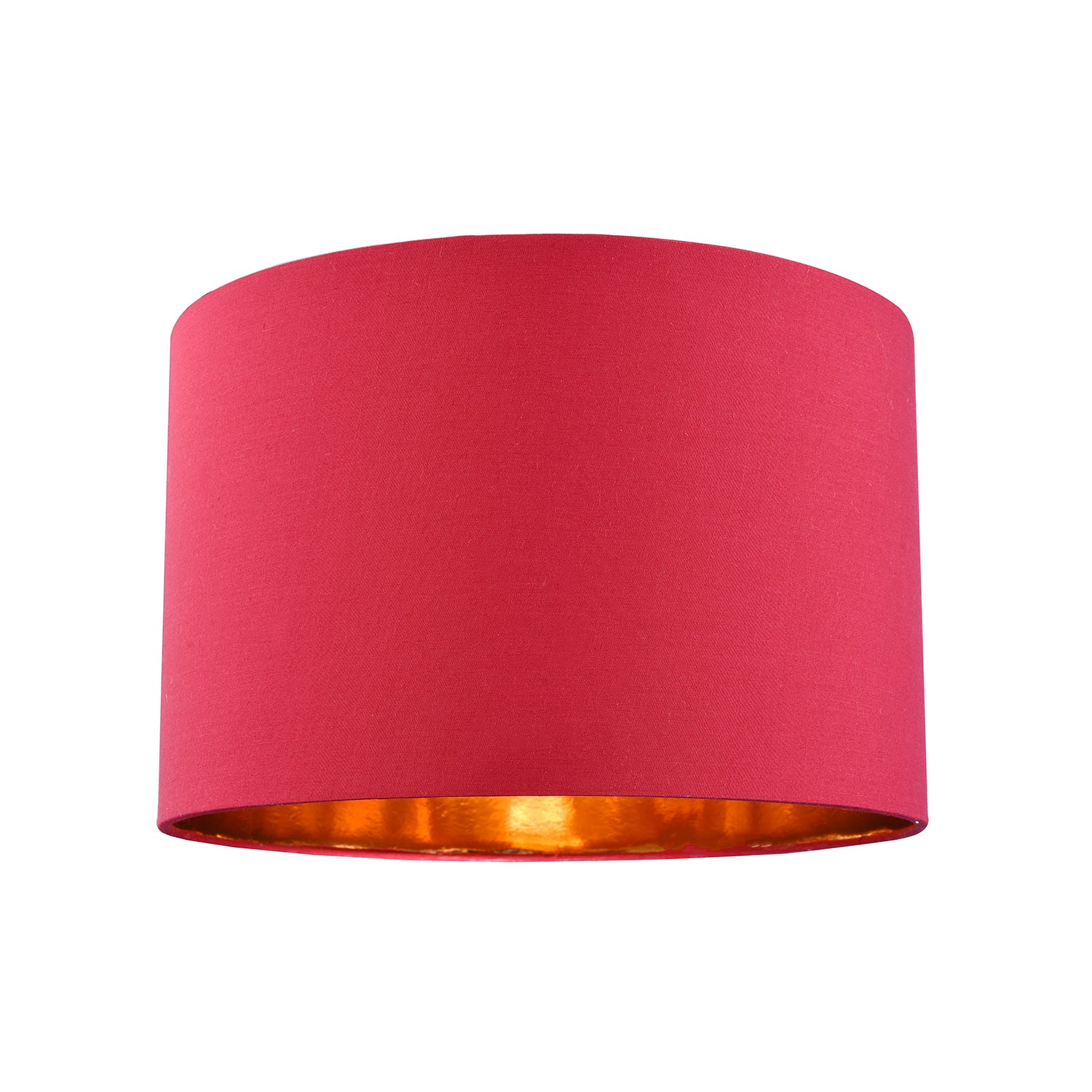 Contemporary Burgundy Cotton 10" Table/Pendant Lampshade with Shiny Copper Inner Image 1