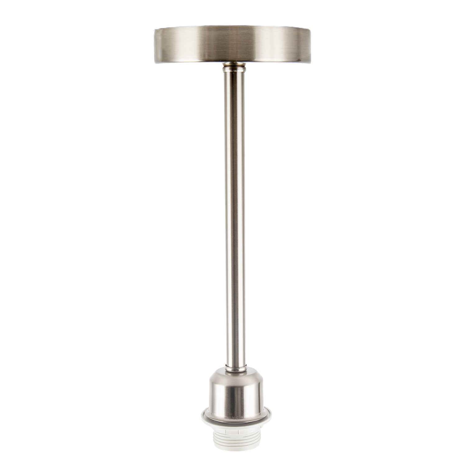Classic Satin Nickel Ceiling Light Fixture to Showcase Lamp Shades Image 3
