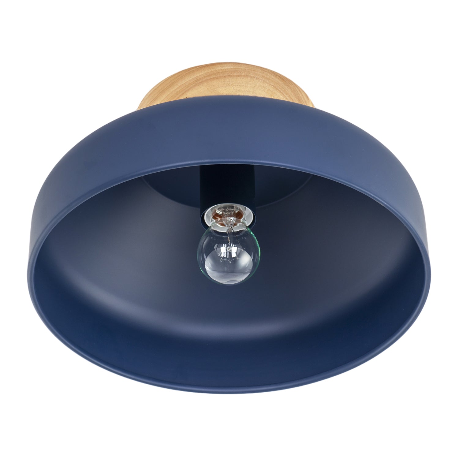 Chic Scandinavian Designed Semi Flush Ceiling Light in Midnight Blue Image 5