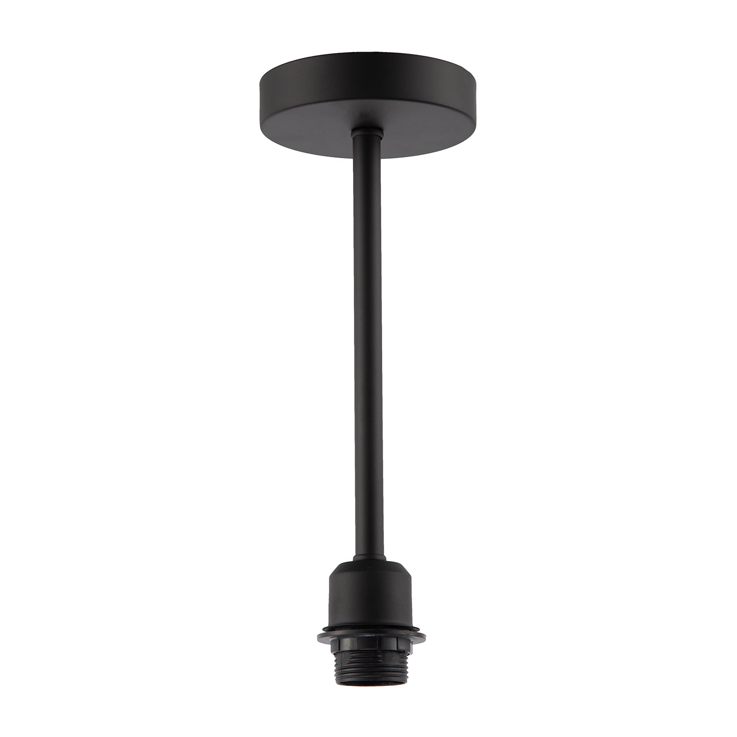 Classic Matte Black Ceiling Light Fixture to Showcase Lamp Shades Image 1
