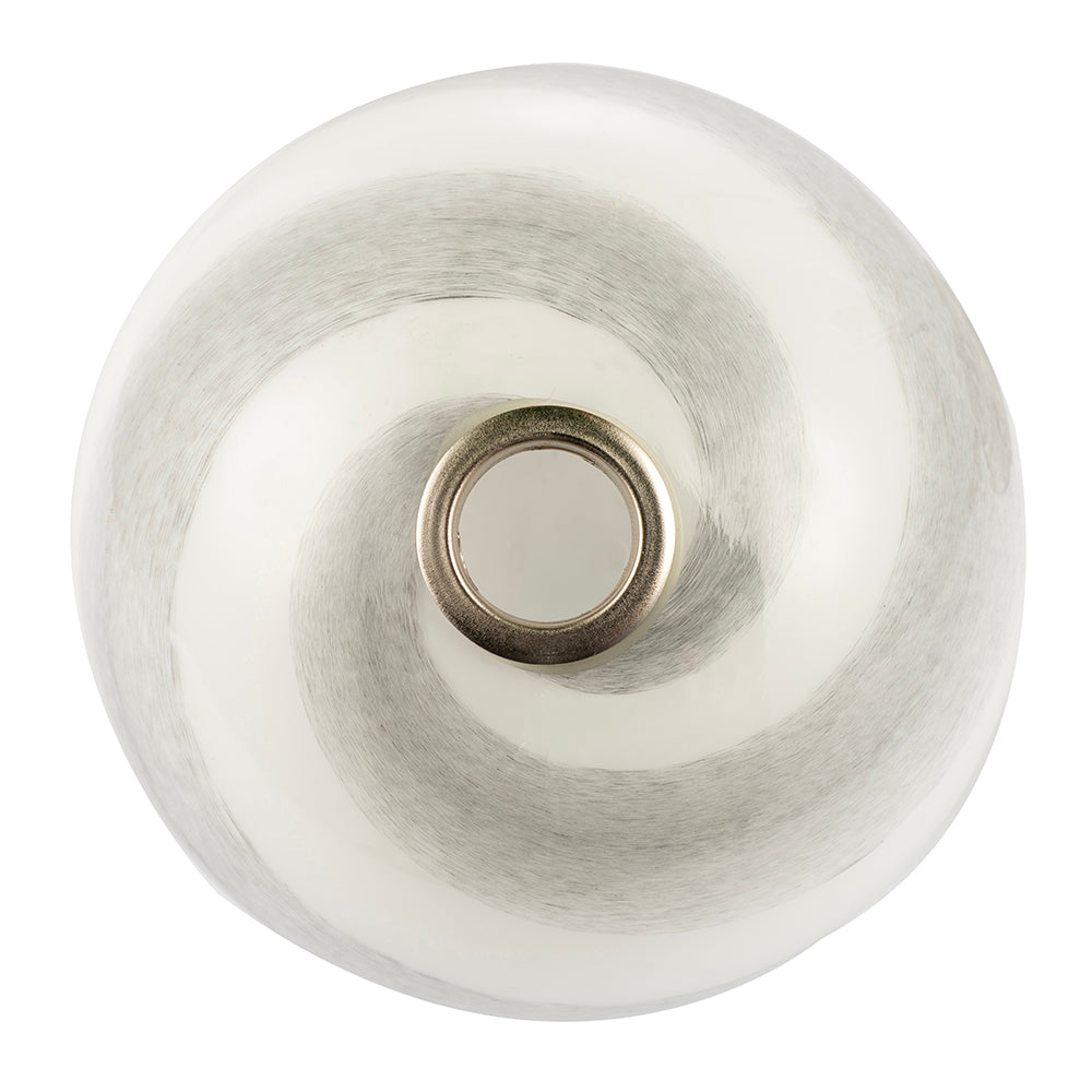 Stylish Pair of Grey Marble Swirl Glass Shades for G9 Lamp Holders Image 3