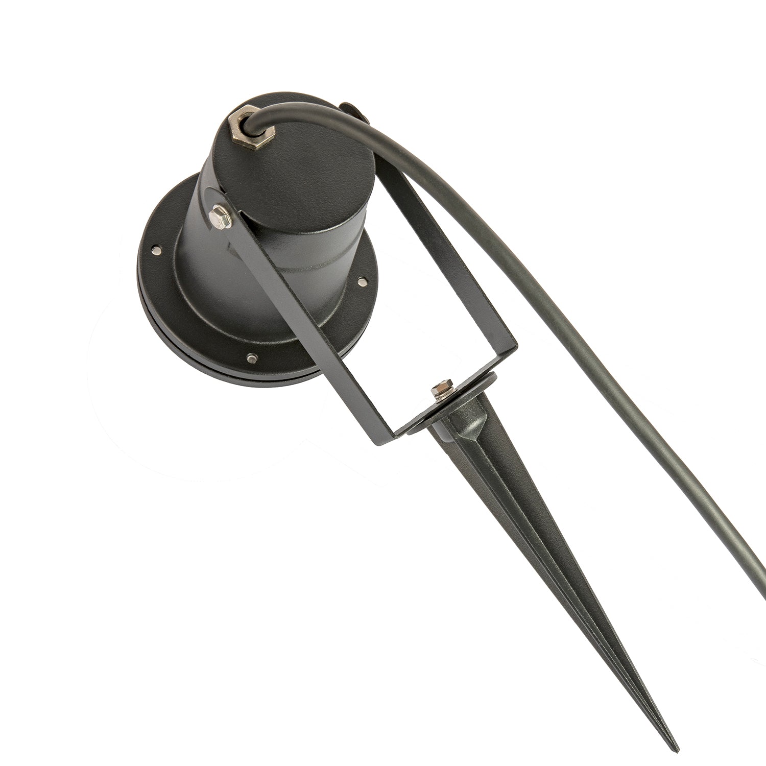 Outdoor Garden 240v Spike Light in Matte Black with 2m Cable and Modern Design Image 4