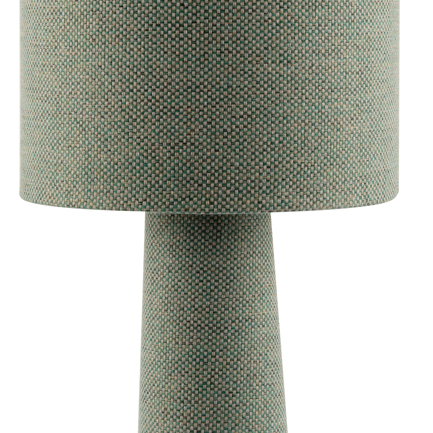 Forest and Olive Green Jacquard Linen Lamp with Fabric Shade and Base Image 5
